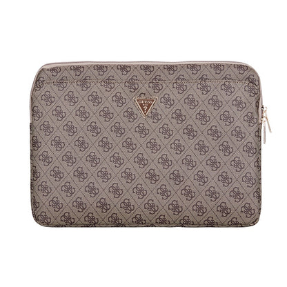 Guess Orjinal Lisanslı 4G Desenli Üçgen Logolu 14 inç Laptop Çantası