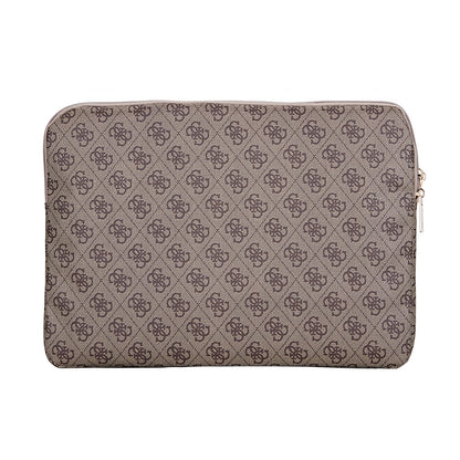Guess Orjinal Lisanslı 4G Desenli Üçgen Logolu 14 inç Laptop Çantası