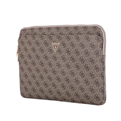 Guess Orjinal Lisanslı 4G Desenli Üçgen Logolu 14 inç Laptop Çantası