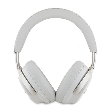 Guess Orjinal Lisanslı ANC/ENC Özellikli Metal Yazı Logolu Script Serisi Kulak Üstü Bluetooth Kulaklık v5.4 Bej