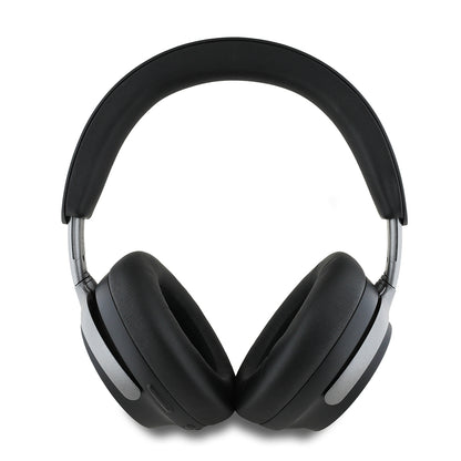 Guess Orjinal Lisanslı ANC/ENC Özellikli Metal Yazı Logolu Script Serisi Kulak Üstü Bluetooth Kulaklık v5.4 Siyah