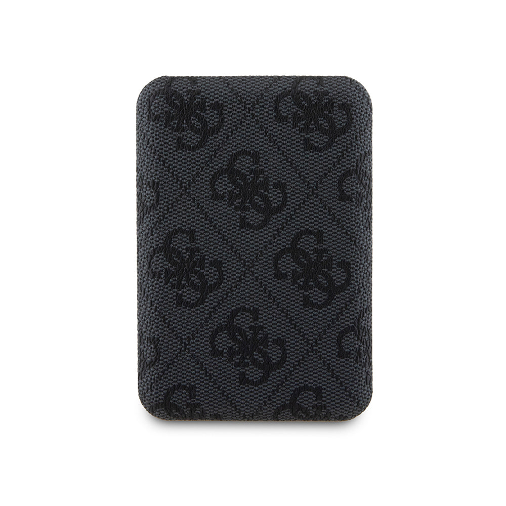 Guess Orjinal Lisanslı Dijital Led Göstergeli PU Deri 4G Desenli Metal Yazı Logolu Powerbank 5000mAh 15W Pembe