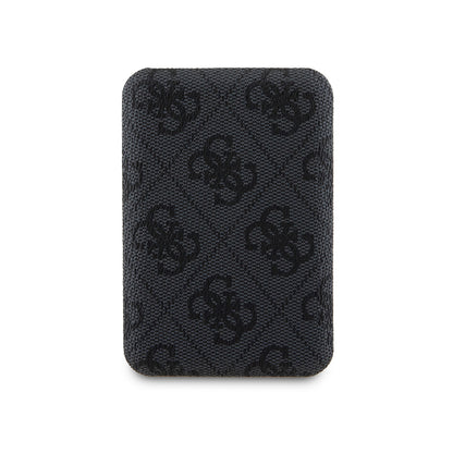 Guess Orjinal Lisanslı Dijital Led Göstergeli PU Deri 4G Desenli Metal Yazı Logolu Powerbank 5000mAh 15W Kahverengi