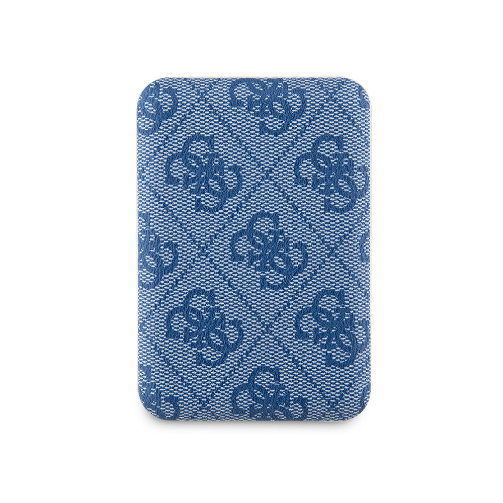 Guess Orjinal Lisanslı Dijital Led Göstergeli PU Deri 4G Desenli Metal Yazı Logolu Powerbank 5000mAh 15W Kahverengi