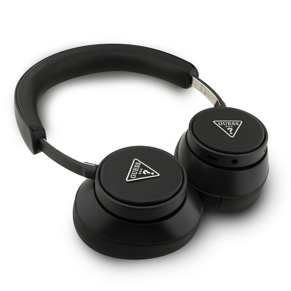 Guess Orjinal Lisanslı ENC Üçgen Logolu Saffiano Kulak Üstü Bluetooth Kulaklık