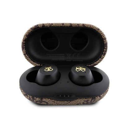 Guess Orjinal Lisanslı Klasik Metal Yazı Logolu TWS Kulak İçi Bluetooth Kulaklık Siyah