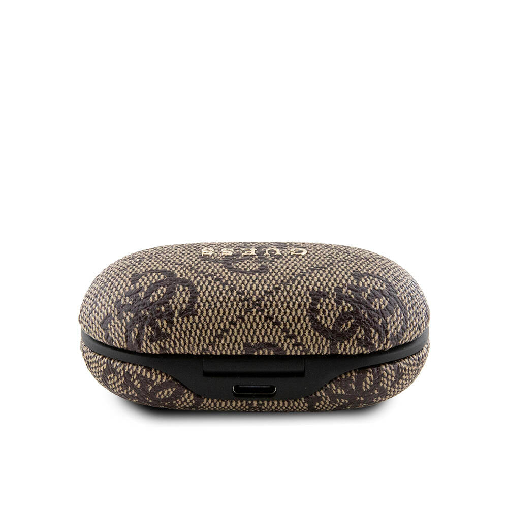 Guess Orjinal Lisanslı Klasik Metal Yazı Logolu TWS Kulak İçi Bluetooth Kulaklık Siyah