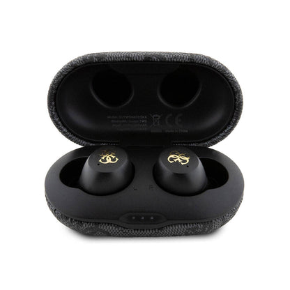 Guess Orjinal Lisanslı Klasik Metal Yazı Logolu TWS Kulak İçi Bluetooth Kulaklık Siyah