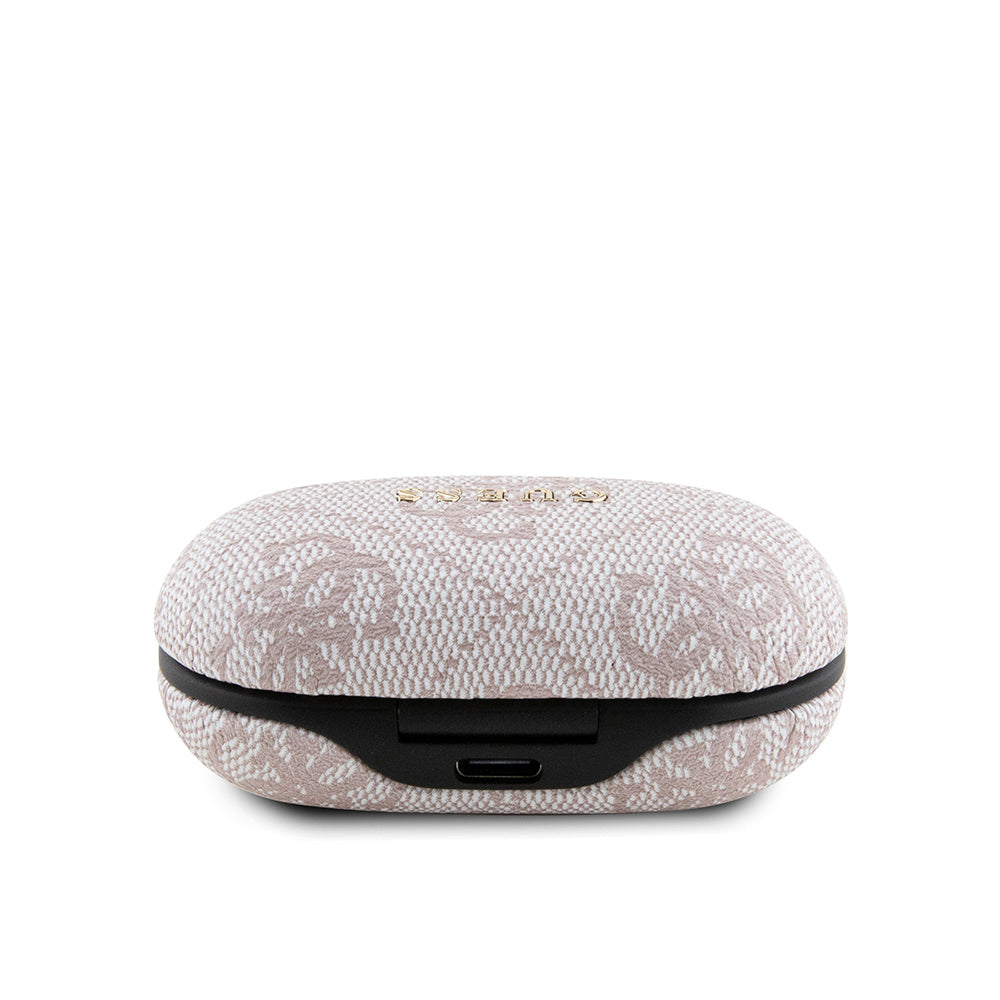 Guess Orjinal Lisanslı Klasik Metal Yazı Logolu TWS Kulak İçi Bluetooth Kulaklık Mavi