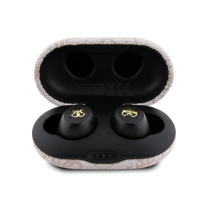 Guess Orjinal Lisanslı Klasik Metal Yazı Logolu TWS Kulak İçi Bluetooth Kulaklık Siyah