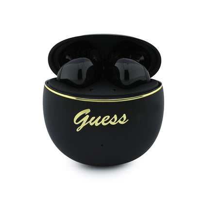 Guess Orjinal Lisanslı Metal Yazı Logolu Kulak içi TWS Kulaklık ve Speaker Hoparlör 2in1 Set