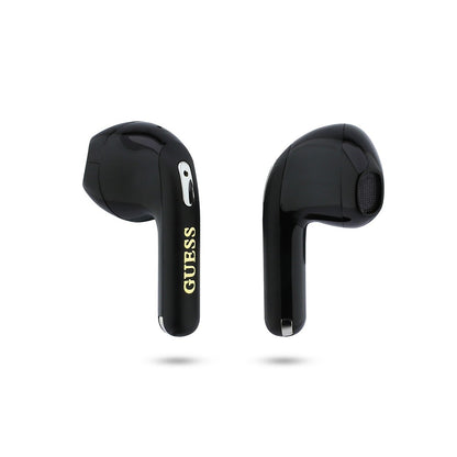 Guess Orjinal Lisanslı Metal Yazı Logolu Kulak içi TWS Kulaklık ve Speaker Hoparlör 2in1 Set