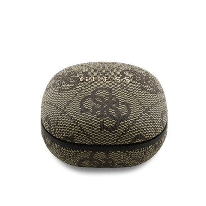 Guess Orjinal Lisanslı PU 4G Desenli Klasik Metal Yazı Logolu TWS Kulak İçi Bluetooth Kulaklık