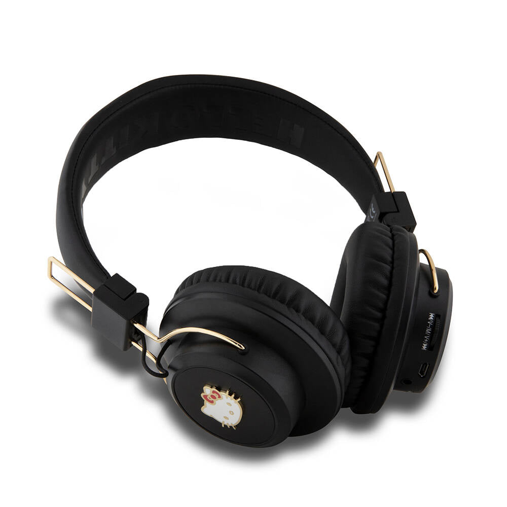 Hello Kitty Orjinal Lisanslı Ayarlanabilir Metal Kitty Logolu Yuvarlak Bluetooth 5.3 Kulaklık Pembe
