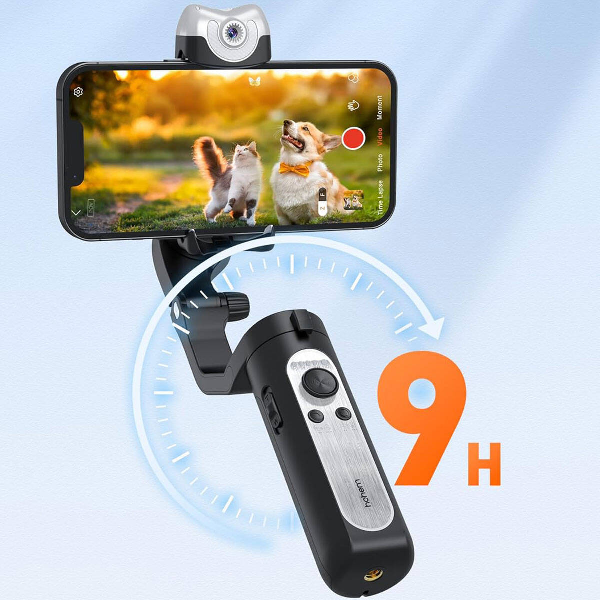Hohem iSteady VS2 3 Eksenli El Tipi AI Yapay Zeka Görüş Sensörlü Gimbal Stabilizatör Siyah