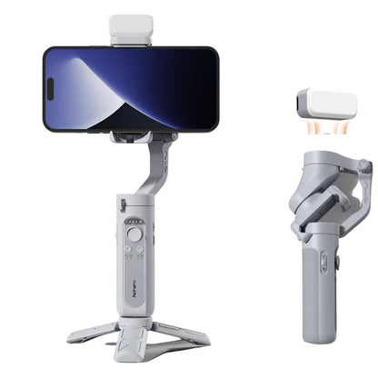 Hohem iSteady XE 3 Eksenli El Tipi Led Işıklandırma Aparatlı Gimbal Stabilizatör Gri
