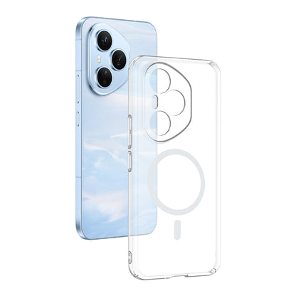 Honor 400 Pro Kamera Korumalı M-Safe Şarj Özellikli Şeffaf Zore London Sert PC Kapak