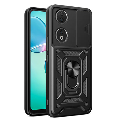 Honor 90 Kılıf Magnetik Standlı Kamera Korumalı Zore Sürgülü Vega Kapak