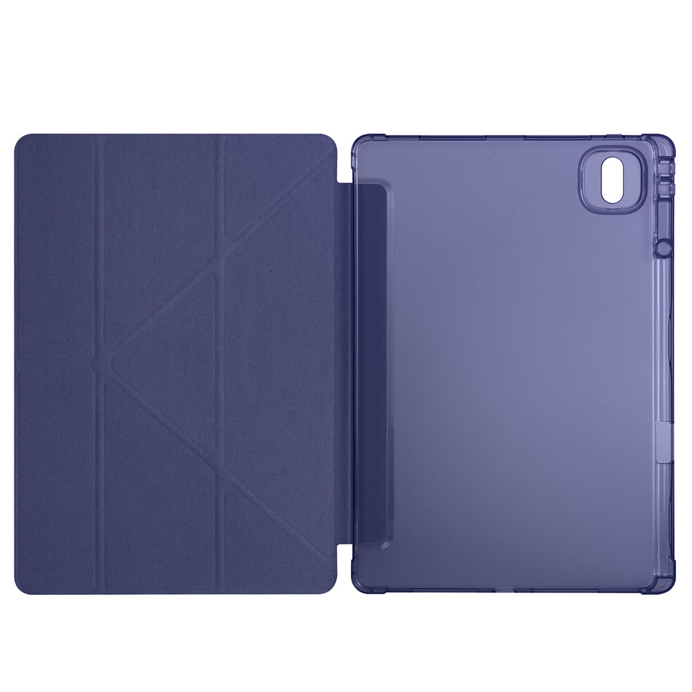 Honor MagicPad 2 Kılıf Zore Tri Folding Kalem Bölmeli Standlı Kılıf Koyu Yeşil