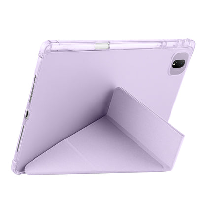 Honor MagicPad 2 Kılıf Zore Tri Folding Kalem Bölmeli Standlı Kılıf Mavi
