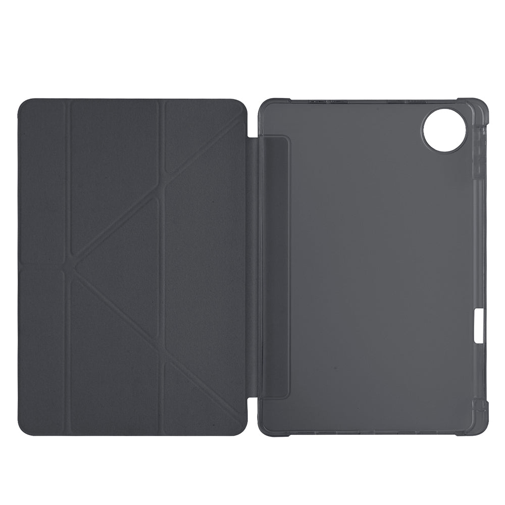 Honor Pad 10 12.1 Kılıf Zore Tri Folding Kalem Bölmeli Standlı Kılıf Lacivert