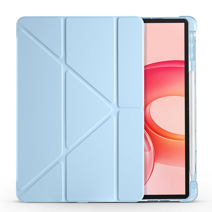 Honor Pad 10 12.1 Kılıf Zore Tri Folding Kalem Bölmeli Standlı Kılıf Koyu Yeşil