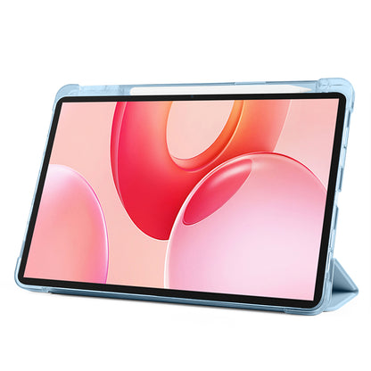 Honor Pad 10 12.1 Kılıf Zore Tri Folding Kalem Bölmeli Standlı Kılıf Lila