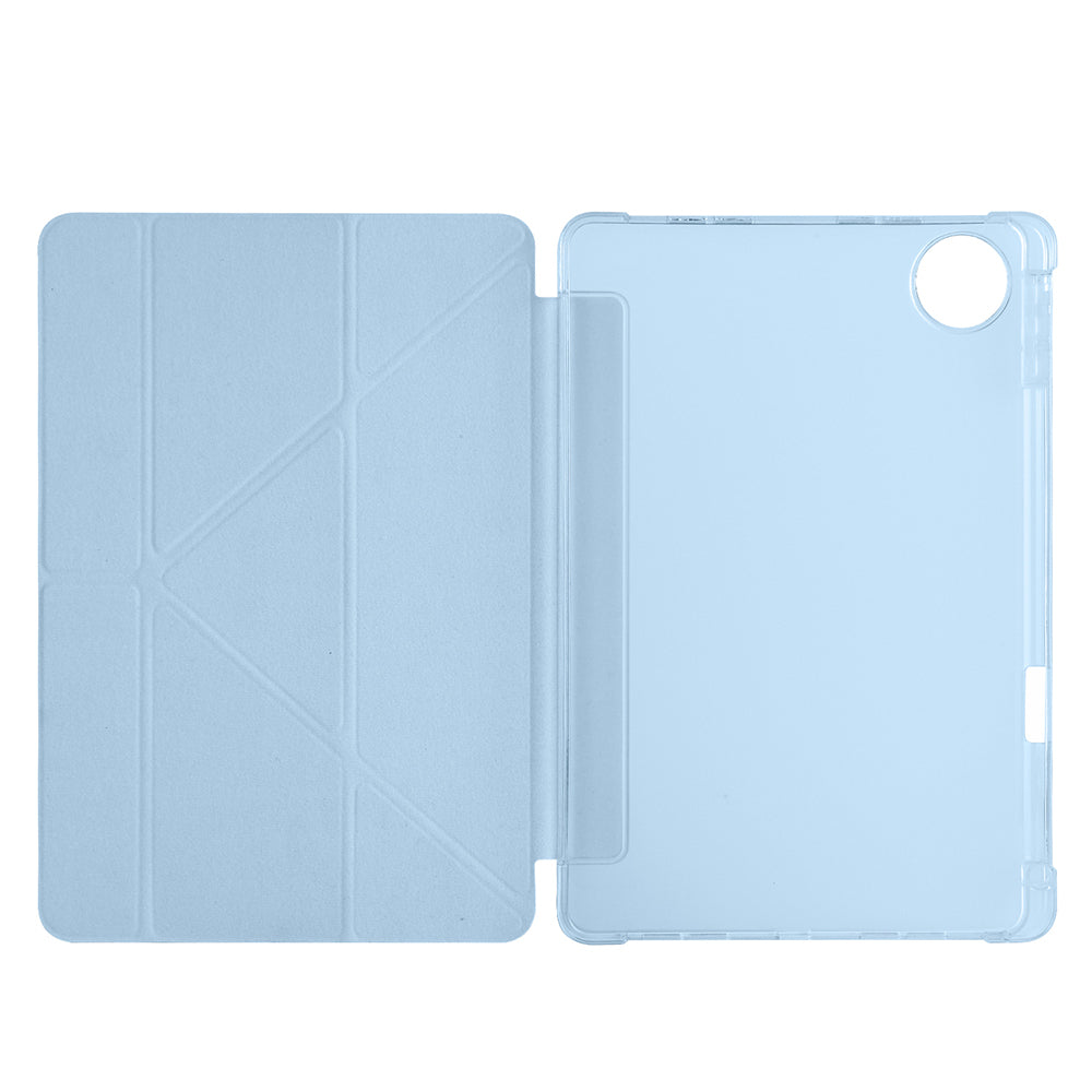 Honor Pad 10 12.1 Kılıf Zore Tri Folding Kalem Bölmeli Standlı Kılıf Siyah