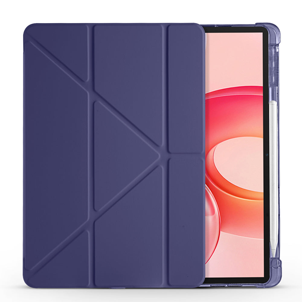 Honor Pad 10 12.1 Kılıf Zore Tri Folding Kalem Bölmeli Standlı Kılıf Rose Gold