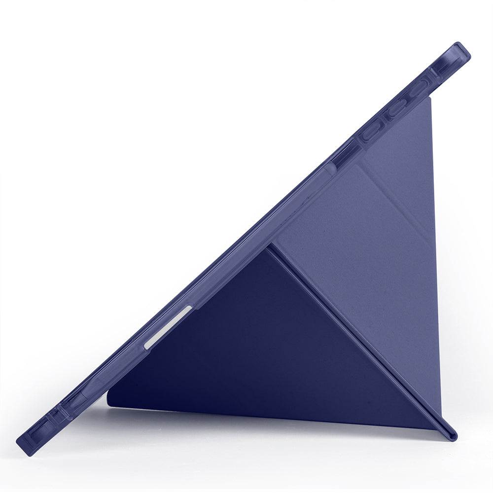 Honor Pad 10 12.1 Kılıf Zore Tri Folding Kalem Bölmeli Standlı Kılıf Lila