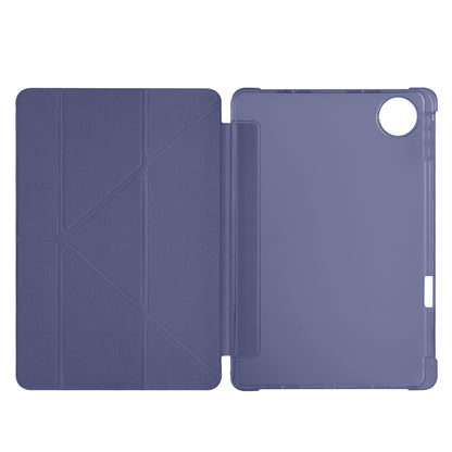 Honor Pad 10 12.1 Kılıf Zore Tri Folding Kalem Bölmeli Standlı Kılıf Lila
