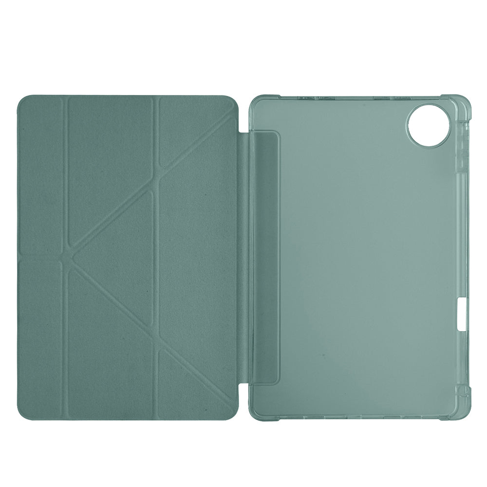 Honor Pad 10 12.1 Kılıf Zore Tri Folding Kalem Bölmeli Standlı Kılıf Lila