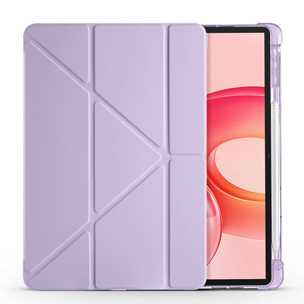 Honor Pad 10 12.1 Kılıf Zore Tri Folding Kalem Bölmeli Standlı Kılıf Koyu Yeşil