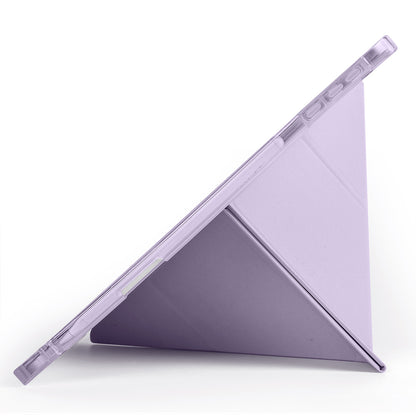 Honor Pad 10 12.1 Kılıf Zore Tri Folding Kalem Bölmeli Standlı Kılıf Lacivert