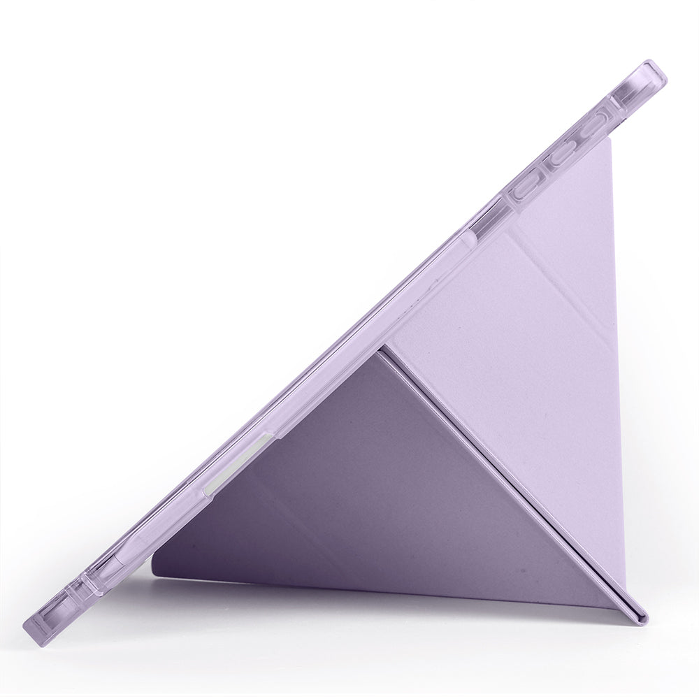 Honor Pad 10 12.1 Kılıf Zore Tri Folding Kalem Bölmeli Standlı Kılıf Rose Gold