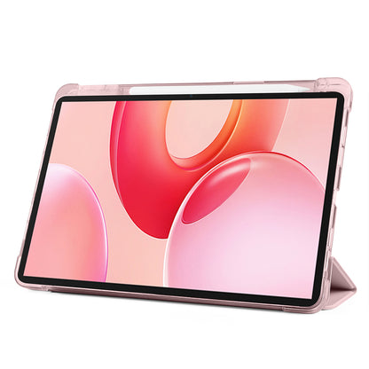 Honor Pad 10 12.1 Kılıf Zore Tri Folding Kalem Bölmeli Standlı Kılıf Lila