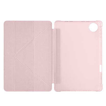 Honor Pad 10 12.1 Kılıf Zore Tri Folding Kalem Bölmeli Standlı Kılıf Rose Gold