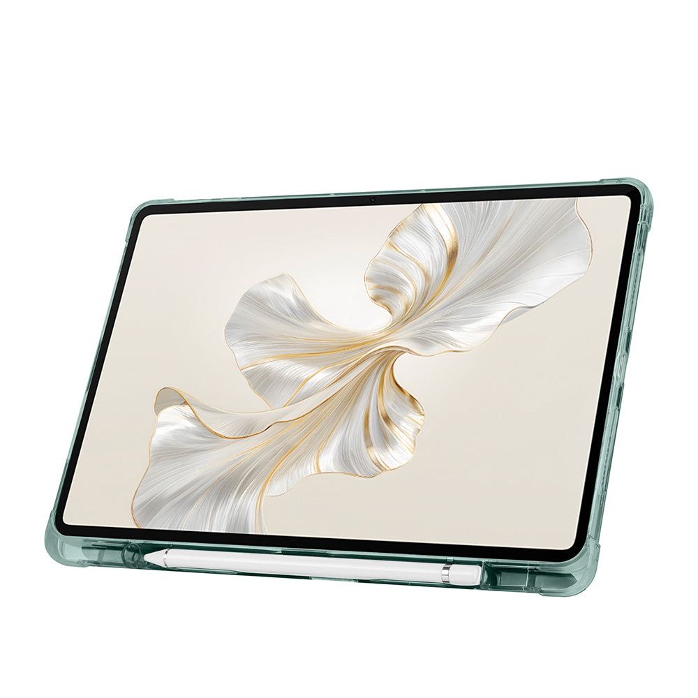 Honor Pad 9 Kılıf Zore Tri Folding Kalem Bölmeli Standlı Kılıf Gri