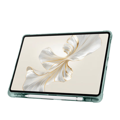 Honor Pad 9 Kılıf Zore Tri Folding Kalem Bölmeli Standlı Kılıf Lila