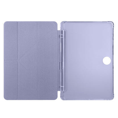 Honor Pad 9 Kılıf Zore Tri Folding Kalem Bölmeli Standlı Kılıf Gri