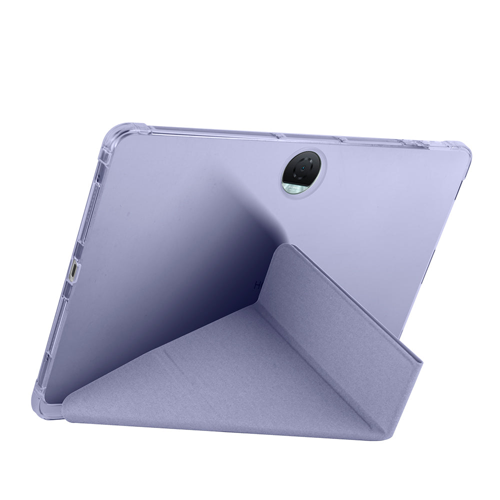 Honor Pad 9 Kılıf Zore Tri Folding Kalem Bölmeli Standlı Kılıf Lila