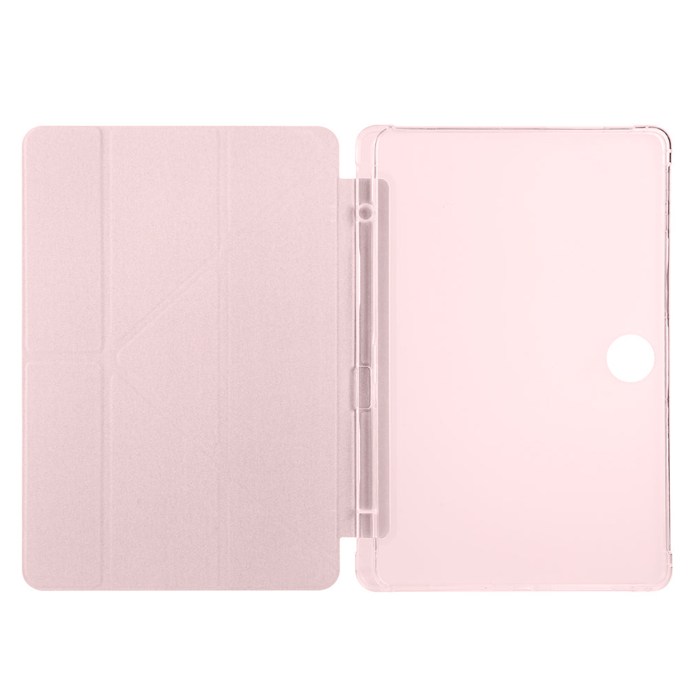 Honor Pad 9 Kılıf Zore Tri Folding Kalem Bölmeli Standlı Kılıf Mor