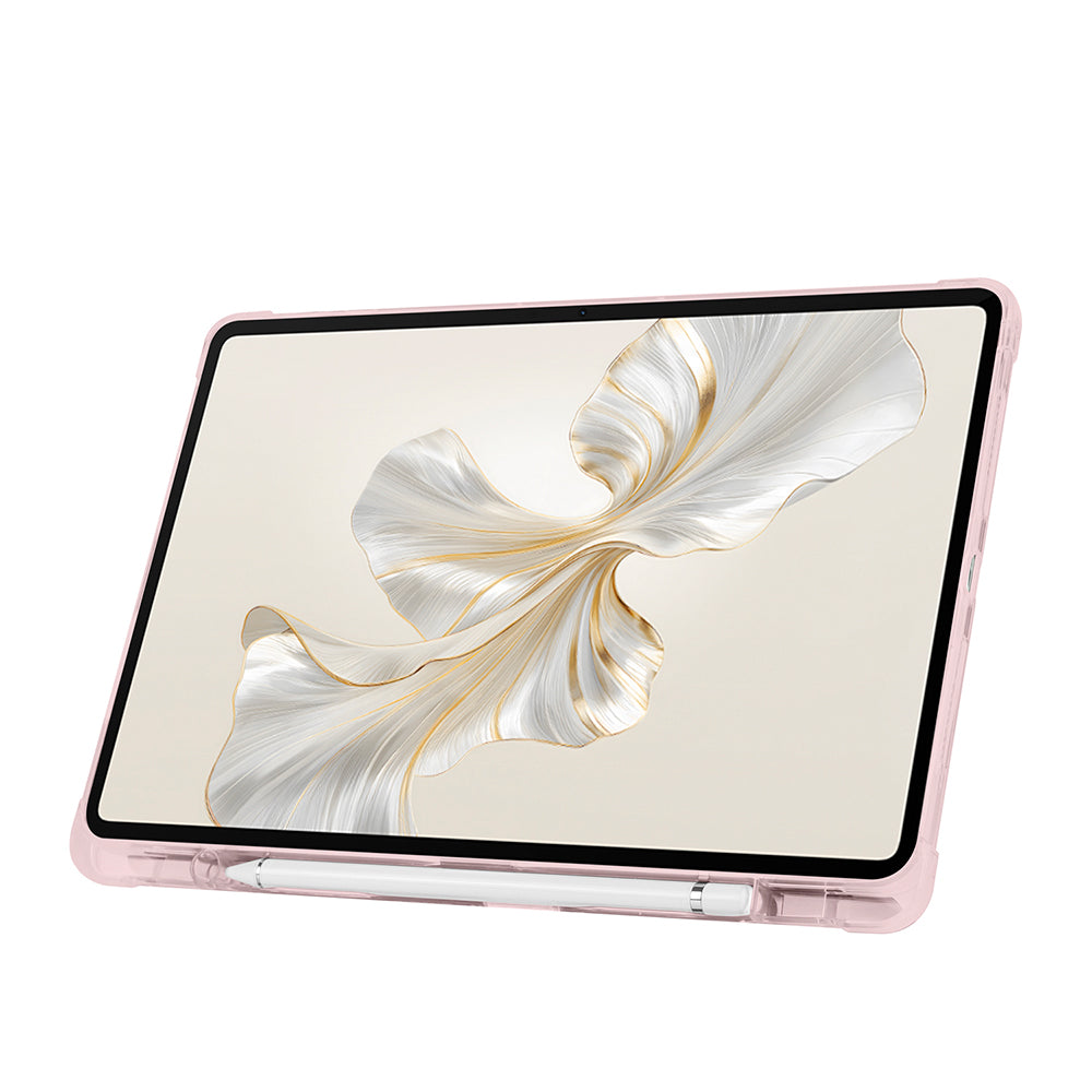 Honor Pad 9 Kılıf Zore Tri Folding Kalem Bölmeli Standlı Kılıf Lila