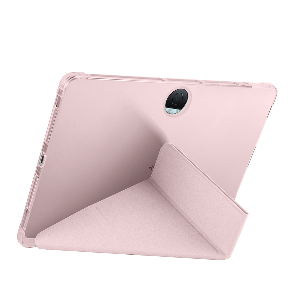 Honor Pad 9 Kılıf Zore Tri Folding Kalem Bölmeli Standlı Kılıf Mavi