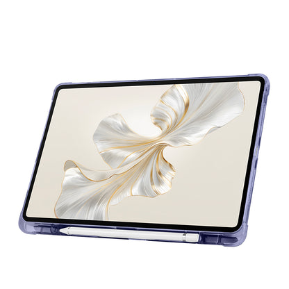 Honor Pad 9 Kılıf Zore Tri Folding Kalem Bölmeli Standlı Kılıf Rose Gold