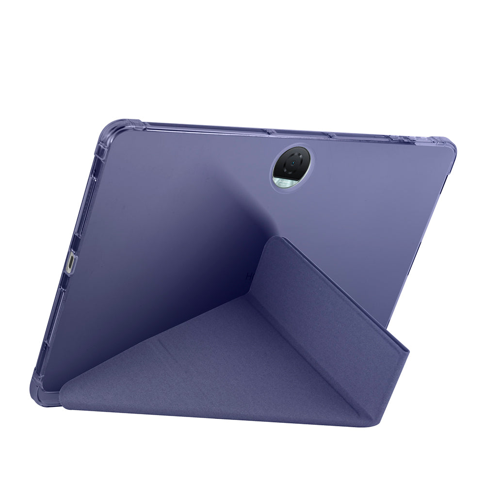 Honor Pad 9 Kılıf Zore Tri Folding Kalem Bölmeli Standlı Kılıf Gri