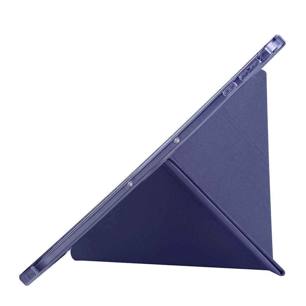 Honor Pad 9 Kılıf Zore Tri Folding Kalem Bölmeli Standlı Kılıf Mor