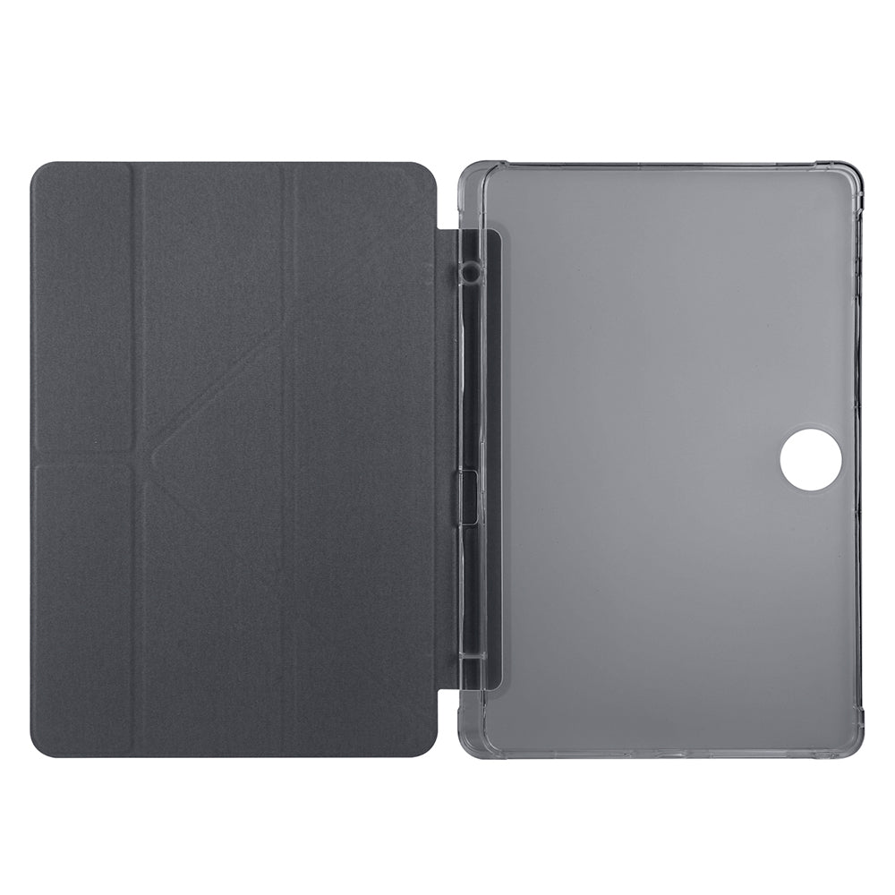 Honor Pad 9 Kılıf Zore Tri Folding Kalem Bölmeli Standlı Kılıf Mavi