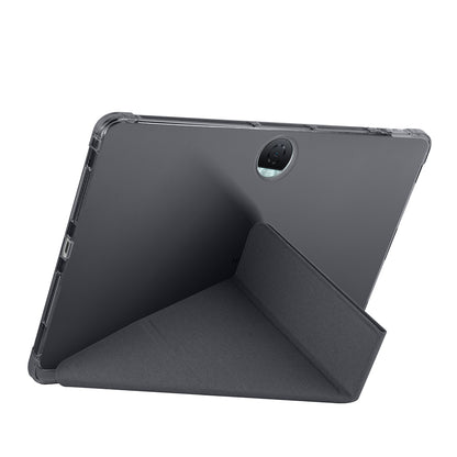 Honor Pad 9 Kılıf Zore Tri Folding Kalem Bölmeli Standlı Kılıf Gri