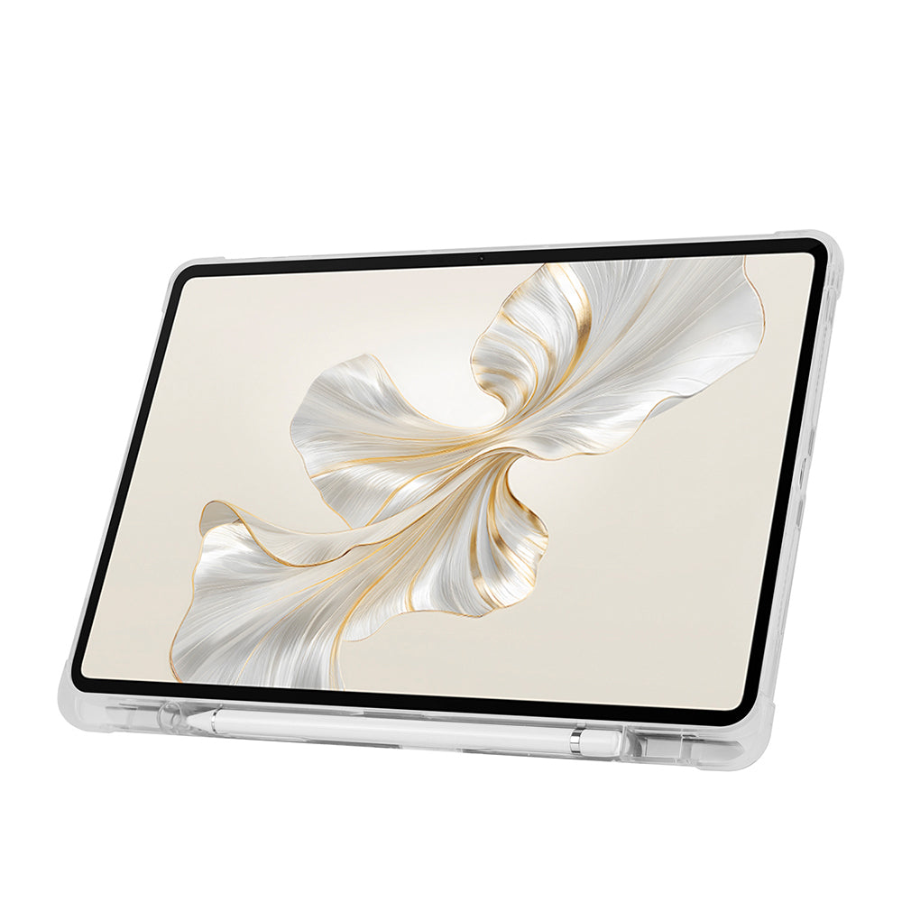 Honor Pad 9 Kılıf Zore Tri Folding Kalem Bölmeli Standlı Kılıf Mor